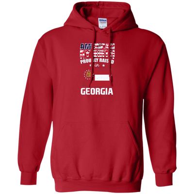 American By Birth Proudly Raised In Georgia Flag Shirt