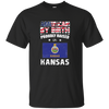 American By Birth Proudly Raised In Kansas Flag Shirt