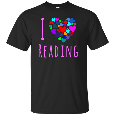 I Love Reading T Shirt - Heart Love Books Shirt Reading Club