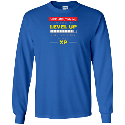 LEVEL UP LIKE ENOUGH XP T-shirt FUNNY GAMER Geek Nerd Humor