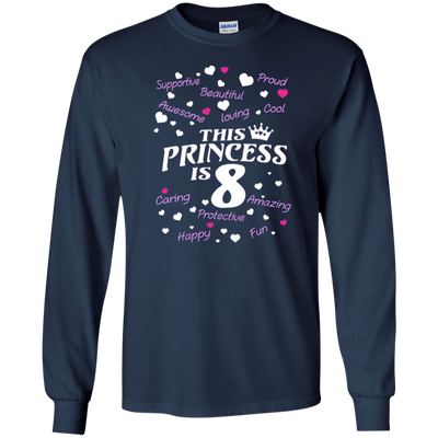 Kids Best birthday gift shirt for 8 year old girl