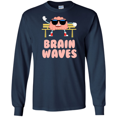 Funny Brain Waves T-shirt Science School Teacher Geek Nerd