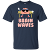 Funny Brain Waves T-shirt Science School Teacher Geek Nerd