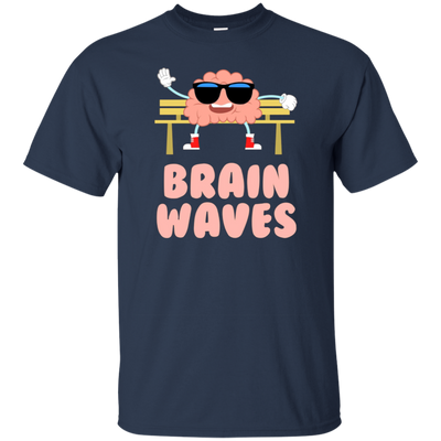 Funny Brain Waves T-shirt Science School Teacher Geek Nerd