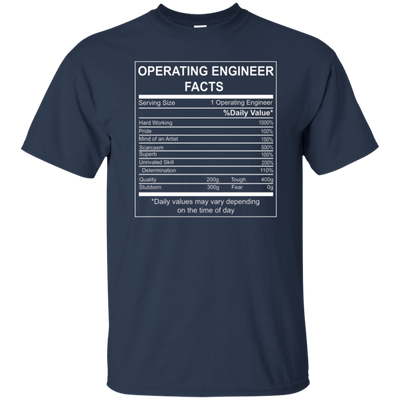 Operating Engineer Facts Funny Tshirt Gift For Men/Women