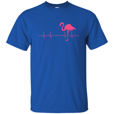 Flamingo Heartbeat Funny Tshirt. Gift For Men/Women/Kid