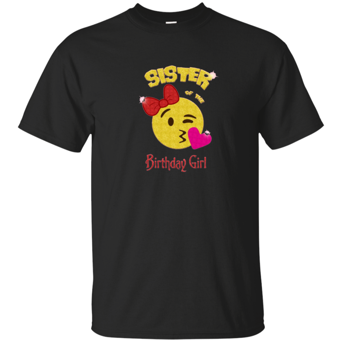 Sister of the Birthday Girl Emoji Birthday Party Shirt