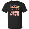 Funny Brain Waves T-shirt Science School Teacher Geek Nerd