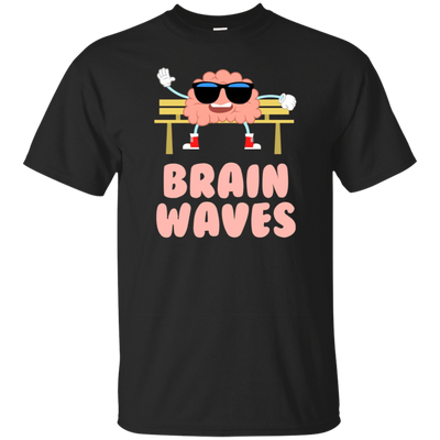 Funny Brain Waves T-shirt Science School Teacher Geek Nerd