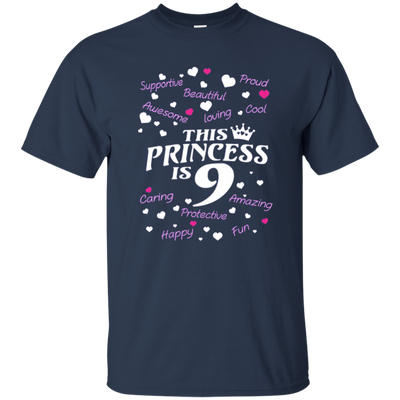 Kids Best birthday gift shirt for 9 year old girl