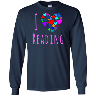 I Love Reading T Shirt - Heart Love Books Shirt Reading Club