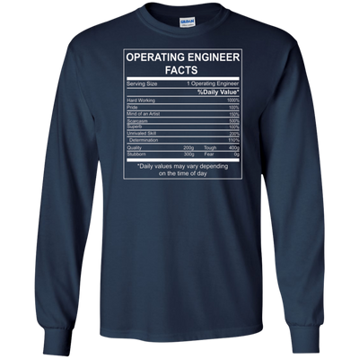 Operating Engineer Facts Funny Tshirt Gift For Men/Women