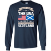 I May Live In The USA But My Story Began In Scotland T-Shirt