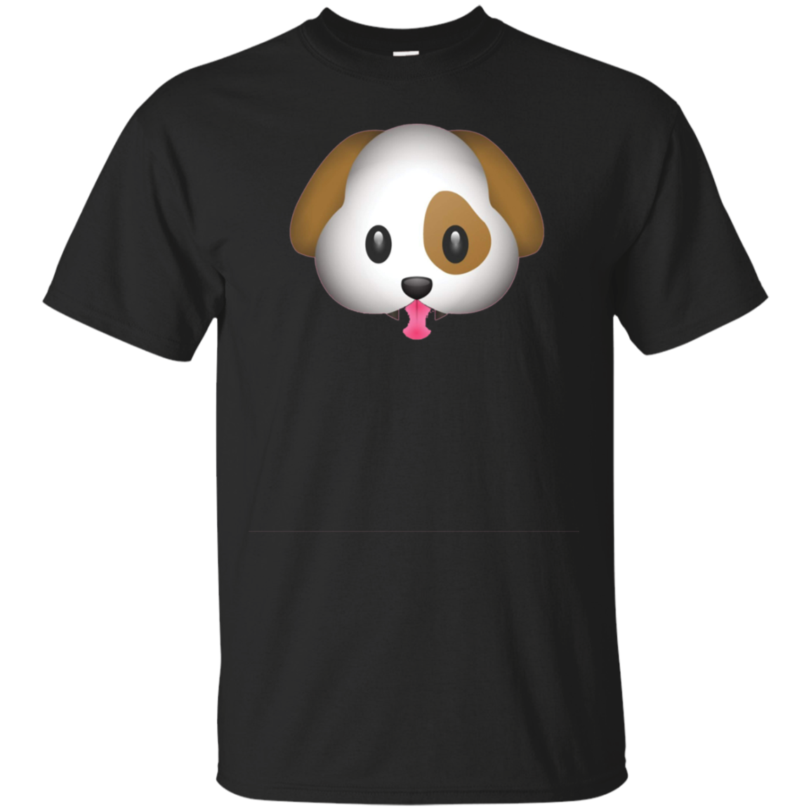 Emoji T Shirt Dog Puppy Tongue Lick Cute Adorable Bark Out