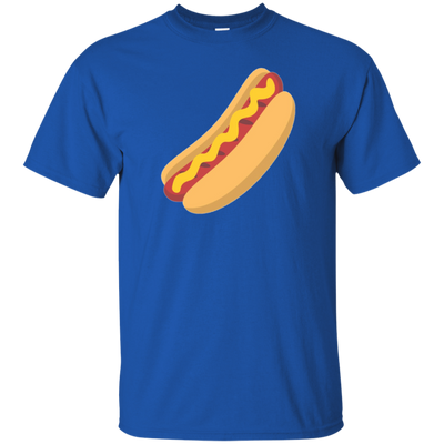 Hot Dog Emoji T Shirt BBQ Emoticon Wiener Bun Sausage