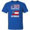 American By Birth Proudly Raised In Georgia Flag Shirt