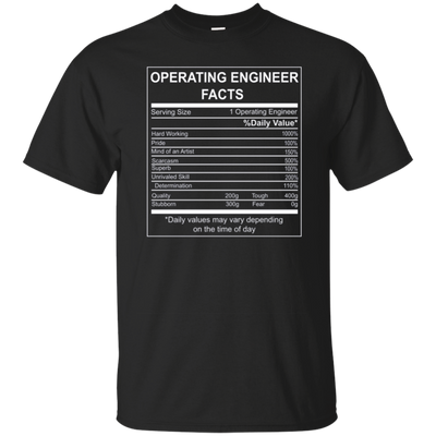 Operating Engineer Facts Funny Tshirt Gift For Men/Women