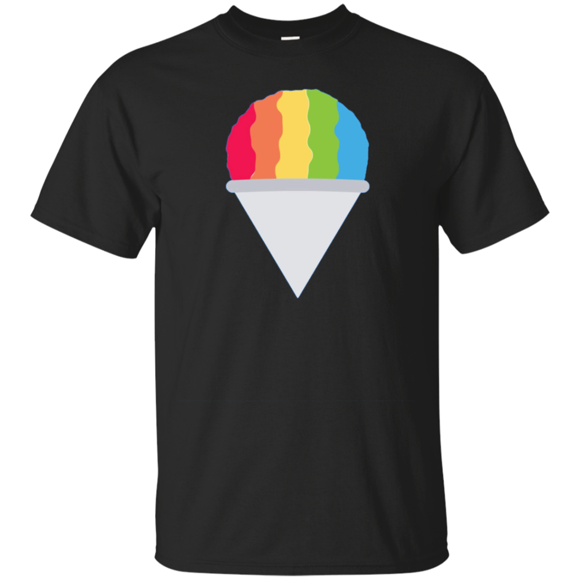 Snow Cone Emoji T-Shirt Carnival Ice Cream Snack