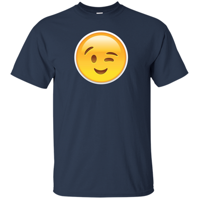 FACE EMOJI | WINK SMILING FLIRTING EMOJI T-TSHIRT