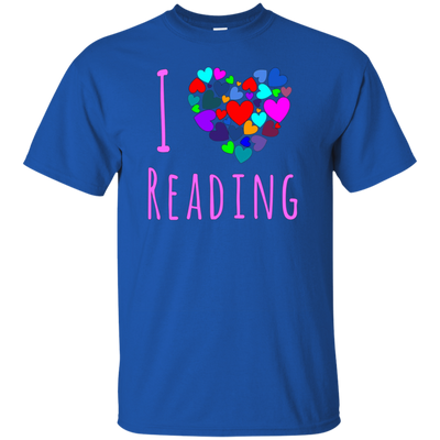 I Love Reading T Shirt - Heart Love Books Shirt Reading Club