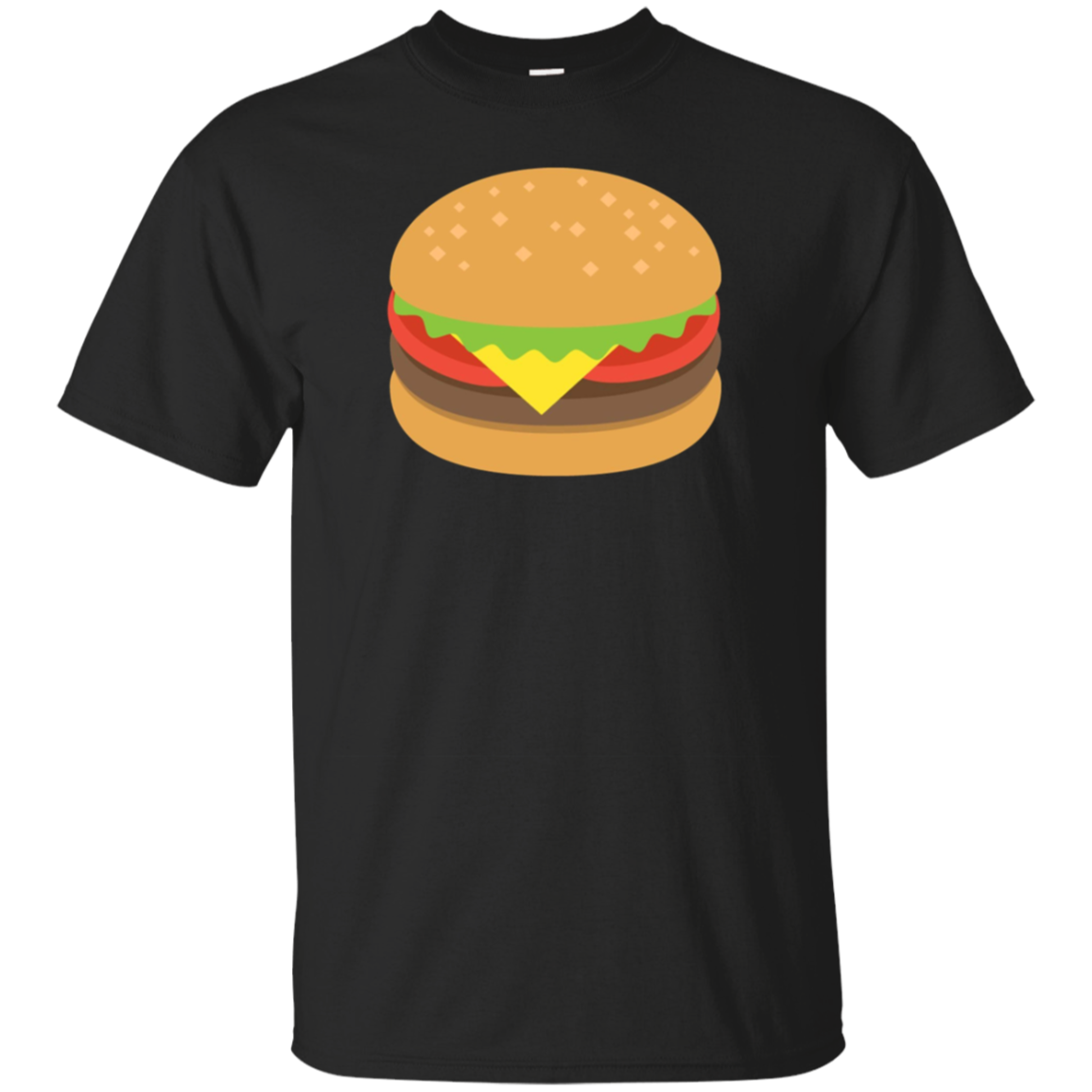 FOOD EMOJI | GRILLED HAMBURGER CHEESEBURGER EMOJI T-SHIRT