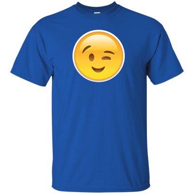 FACE EMOJI | WINK SMILING FLIRTING EMOJI T-TSHIRT