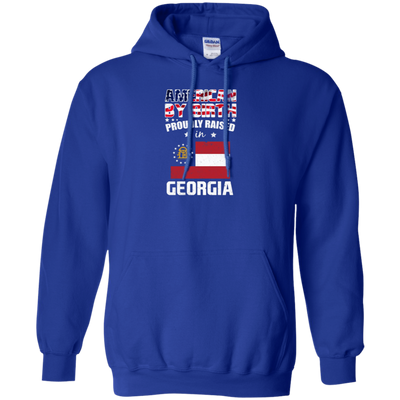 American By Birth Proudly Raised In Georgia Flag Shirt