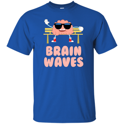 Funny Brain Waves T-shirt Science School Teacher Geek Nerd