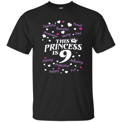 Kids Best birthday gift shirt for 9 year old girl