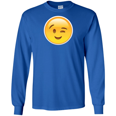 FACE EMOJI | WINK SMILING FLIRTING EMOJI T-TSHIRT