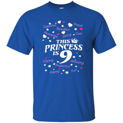 Kids Best birthday gift shirt for 9 year old girl