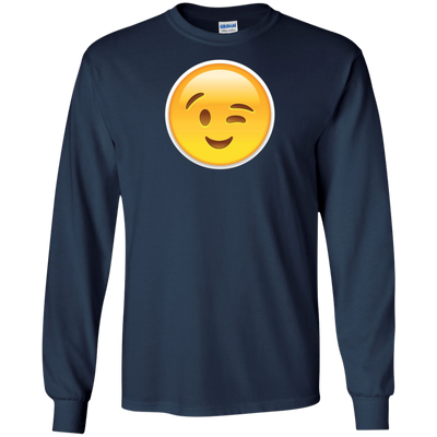 FACE EMOJI | WINK SMILING FLIRTING EMOJI T-TSHIRT