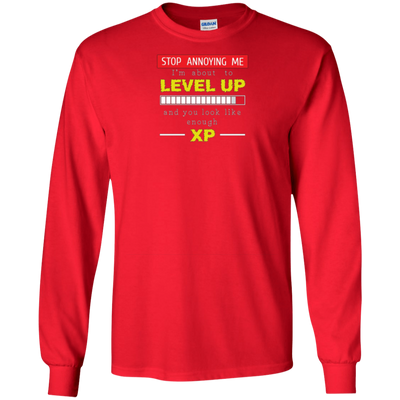 LEVEL UP LIKE ENOUGH XP T-shirt FUNNY GAMER Geek Nerd Humor