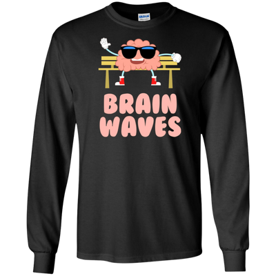 Funny Brain Waves T-shirt Science School Teacher Geek Nerd