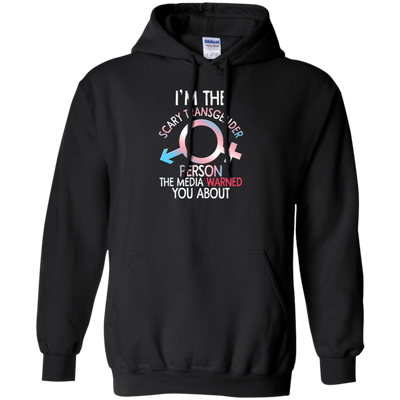 Funny Im The Scary Transgender Person T-shirt Bi Gay Pride