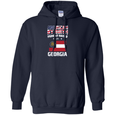 American By Birth Proudly Raised In Georgia Flag Shirt