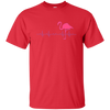 Flamingo Heartbeat Funny Tshirt. Gift For Men/Women/Kid